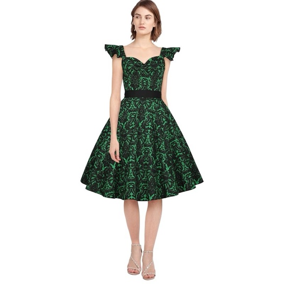 EUC Chicstar Ruffle Sleeve Flare Dress - Picture 2 of 12